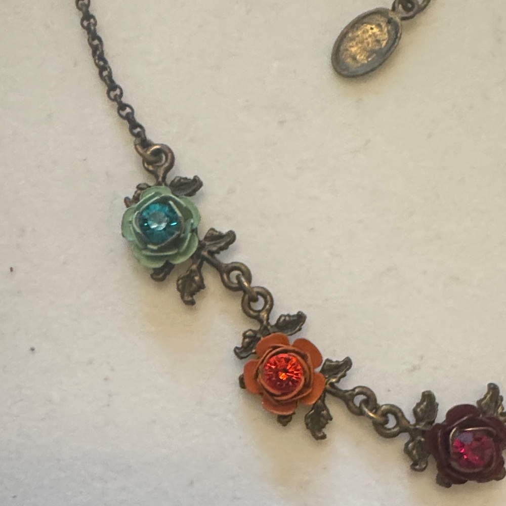 Michal Negrin Colorful Floral Necklace - Picture 2 of 4